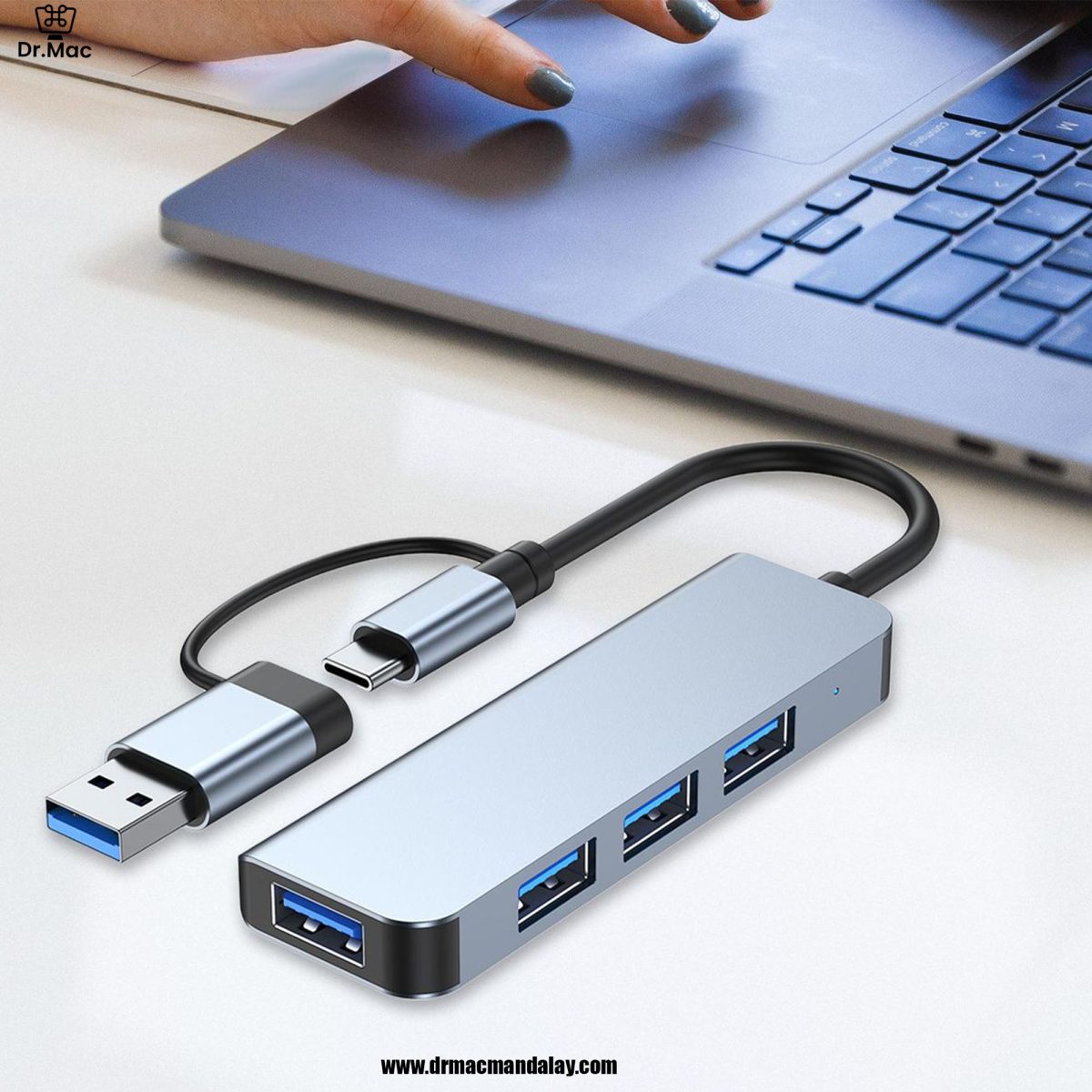 type c to usb 4 ports adapter