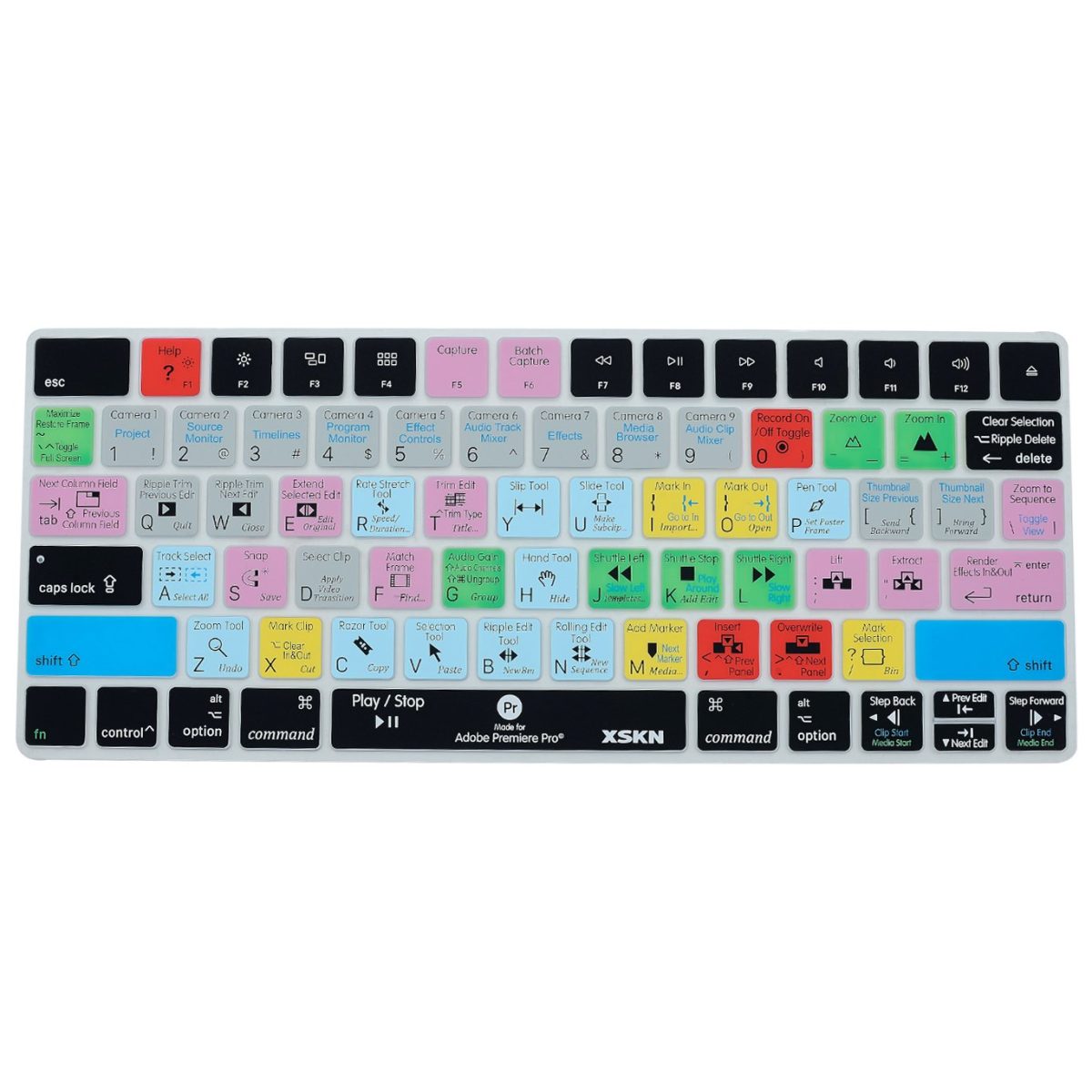 iMac Magic Keyboard 2 Cover with Adobe Premier Pro CC Shortcut