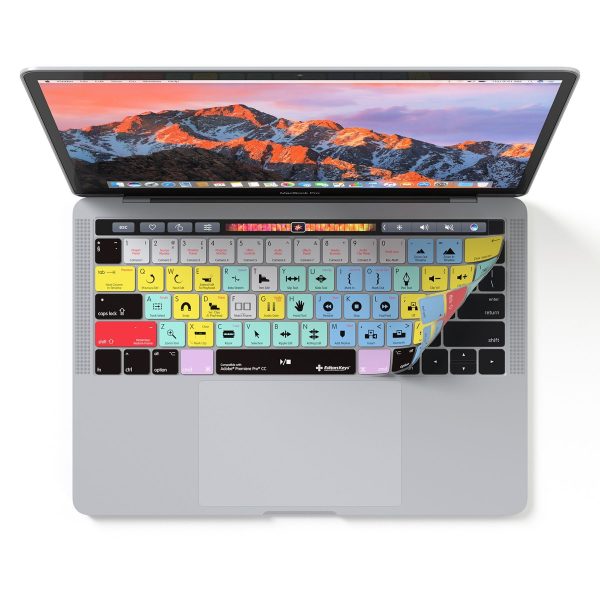 MacBook Pro Touchbar Keyboard Cover with Adobe Premiere Pro CC Shortcut