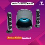 Harman Kardon SoundSticks 4 Wireless Bluetooth Enabled 2.1 Speaker System (Grey)