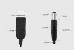 USB to DC 5V (5.5mm) Power Plug Charger Cord