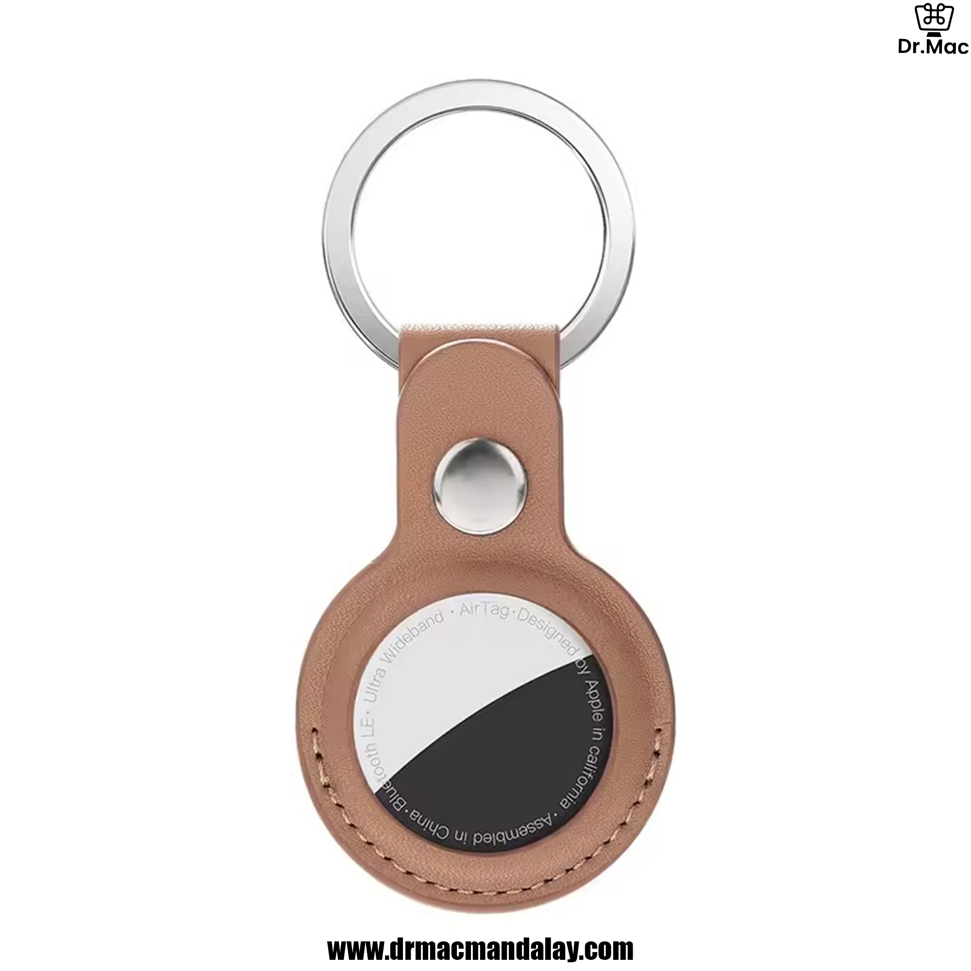 airtag leather key ring