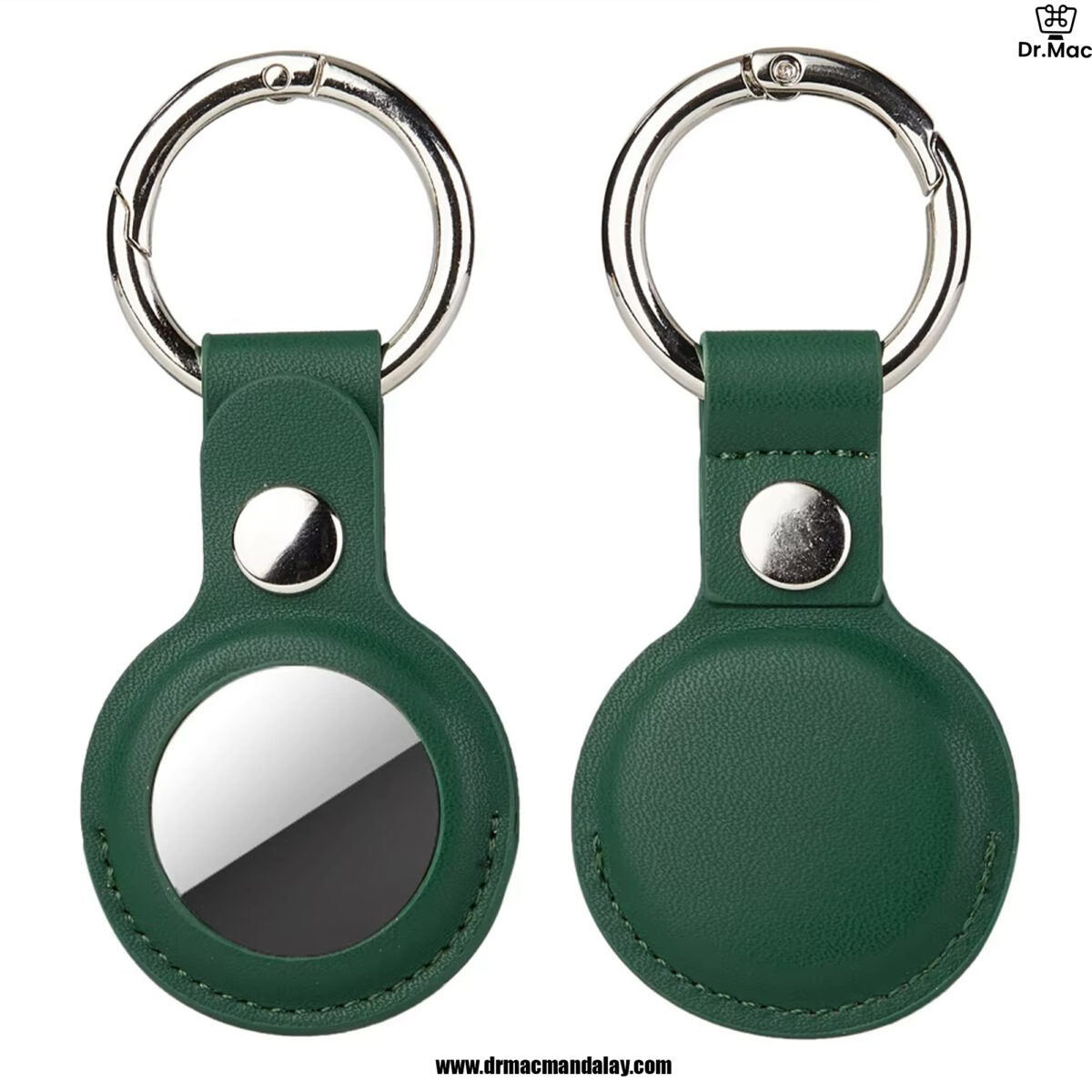 airtag leather key ring