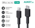 Aukey Impulse Braided USB-C to Lightning Cable CB-CL1
