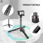 vlog selfie stick with remote control for iphone ,gopro hero 5,6,7,8,9,10,11,12,13max