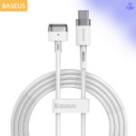 Baseus Zinc Magnetic Series,  Type-C to MagSafe 2 Port 60W 2m White Charging Cable