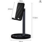boneruy smart phone tablet table stand adjustable stable & aluminum lightweight phone holder for iphone / ipad
