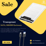 Transprant 2.5" SATA External SSD & HHD Enclosure, Support 2TB UASP