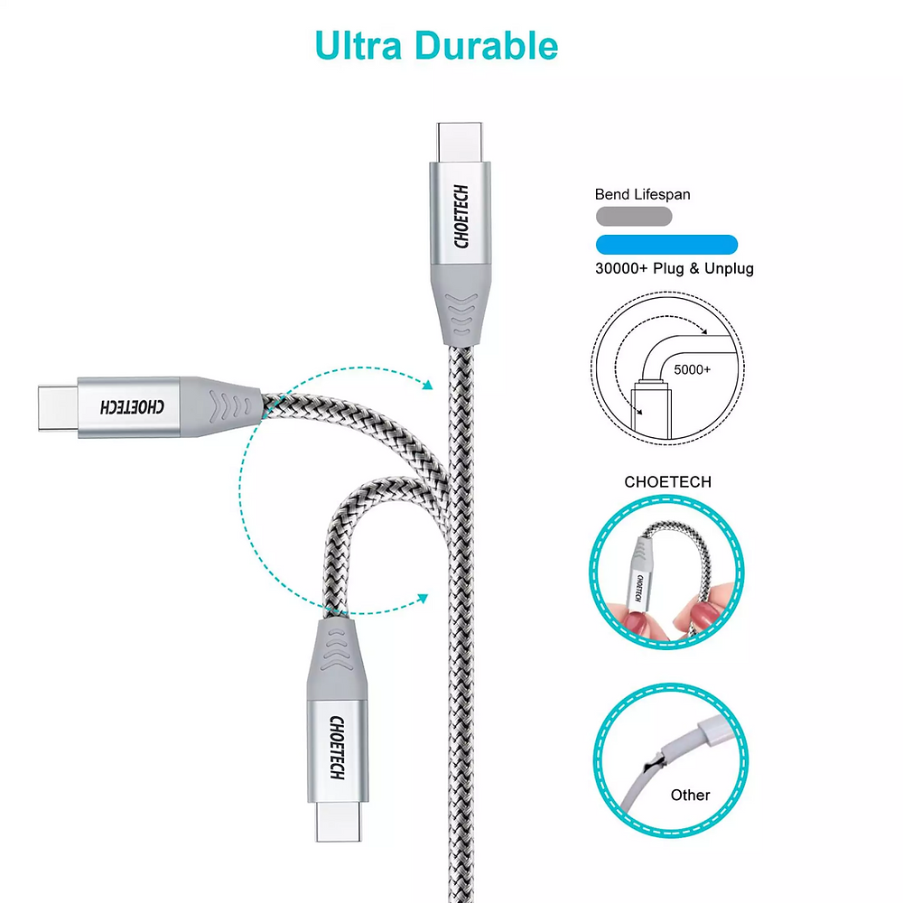 choetech usb c to usb c cable (1.8m)