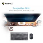 micropack km 218w ifree mini elegant wireless combo keyboard & mouse (black)