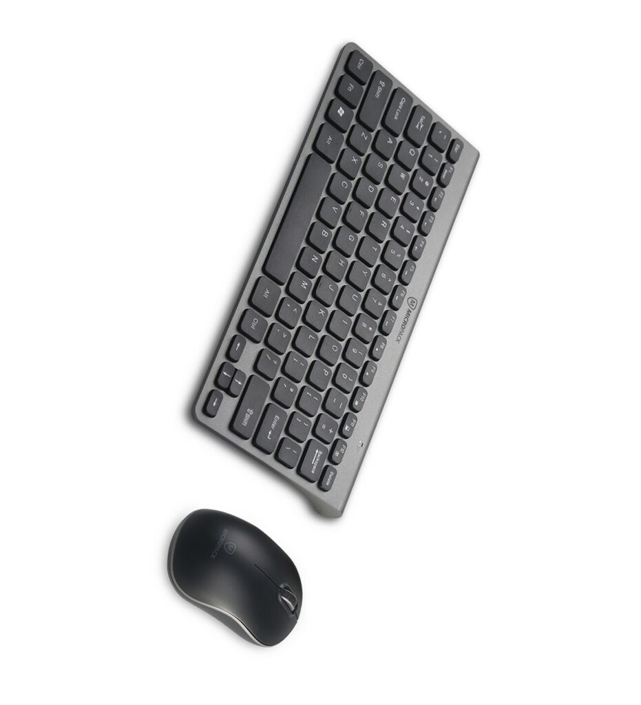 micropack km 218w ifree mini elegant wireless combo keyboard & mouse (black)