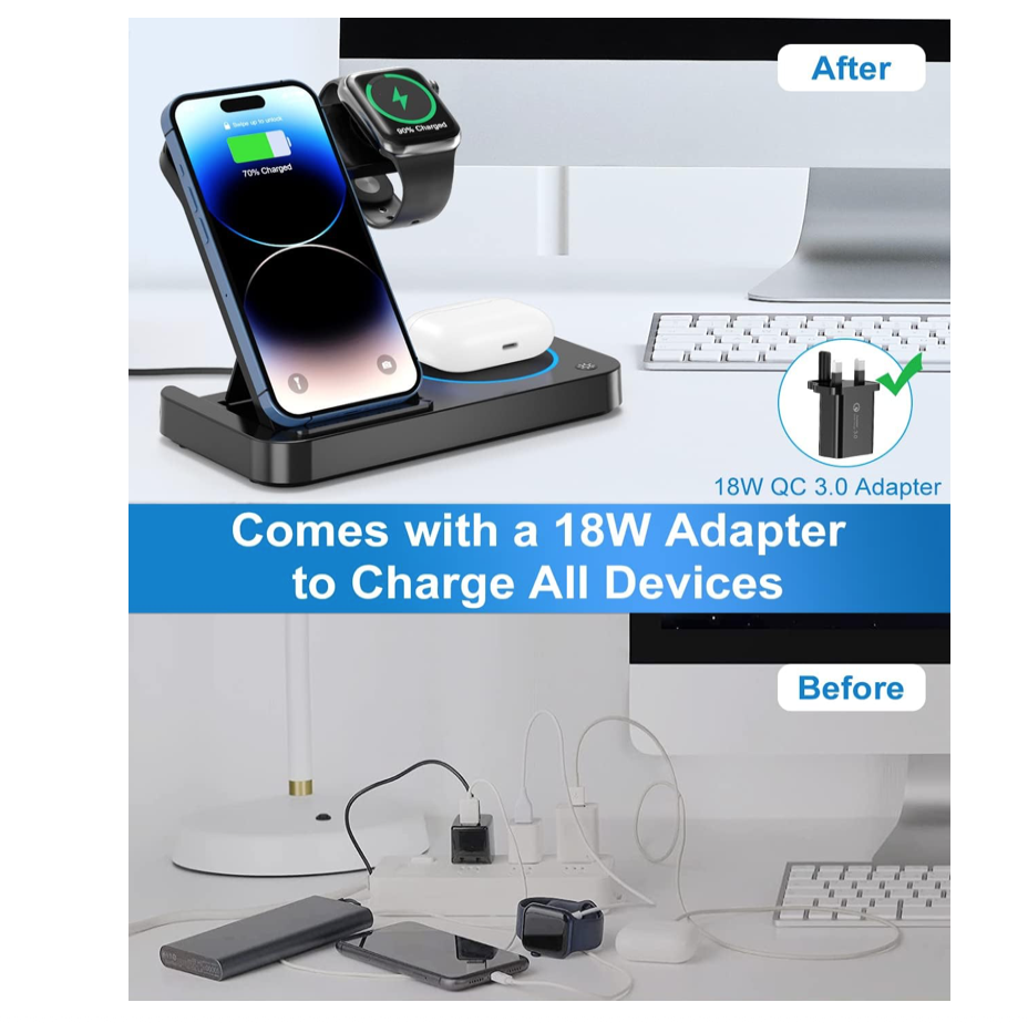 4 in 1 fast wireless charger