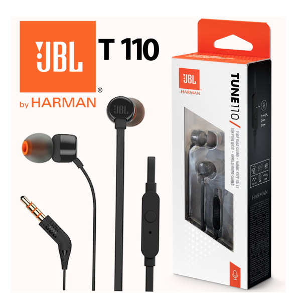 jbl t110 3.5mm wired earphones tune110