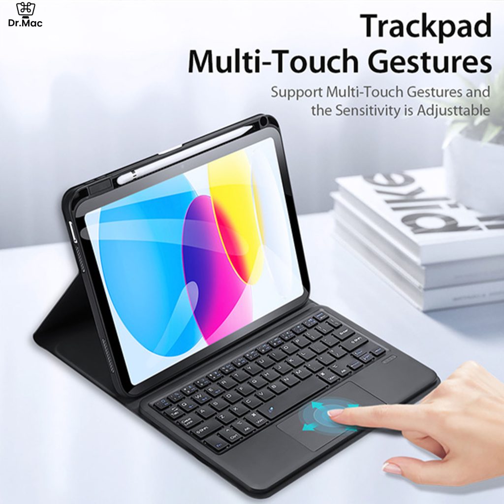 wireless keyboard with trackpad for ipad 10th gen 2022 tk series, (model tk 02)