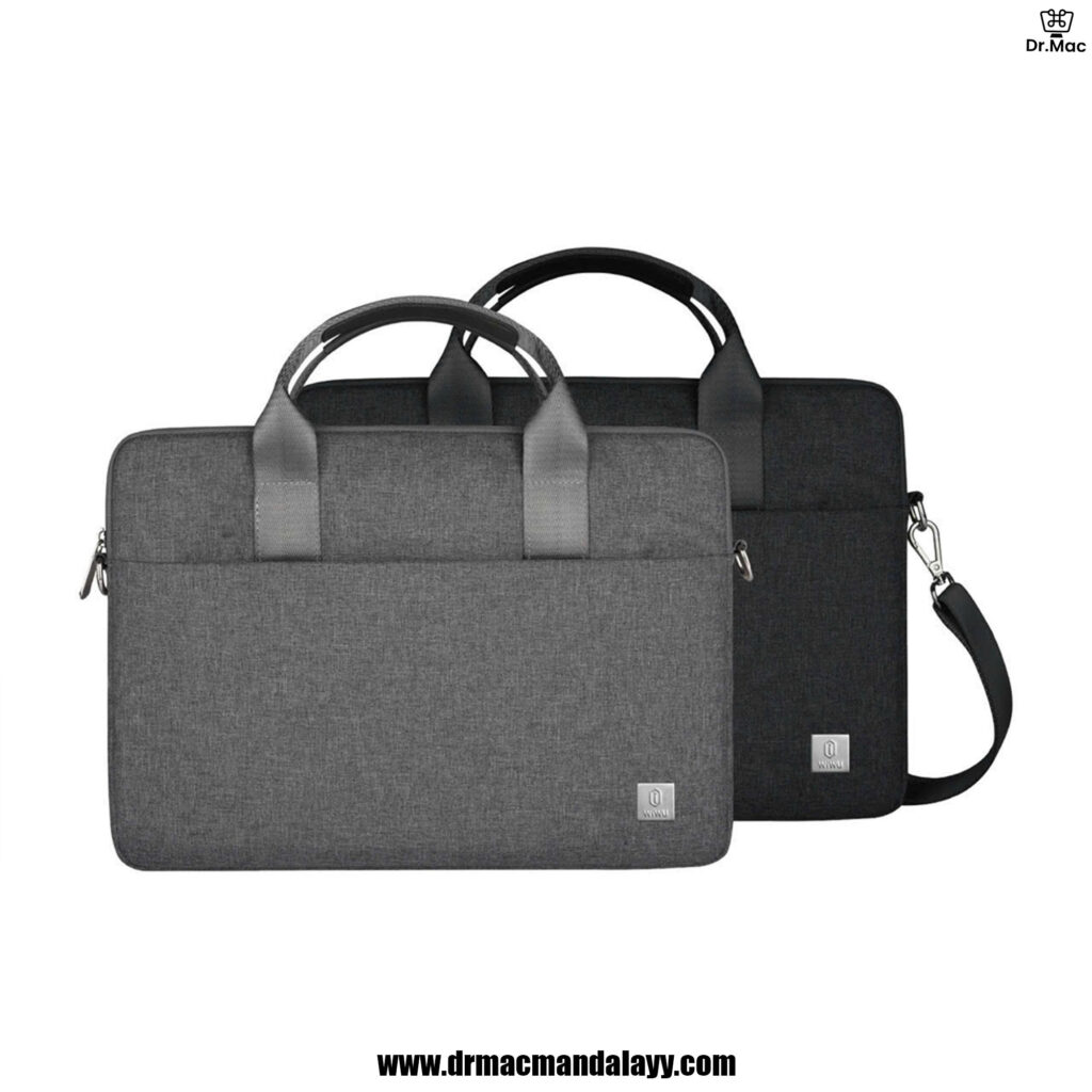 wiwu minimalist pro shoulder bag for macbook 13".14"