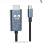 Type C to HDMI Cable (2m),60Hz,4K Spport For iPhone, iPad ,Mac