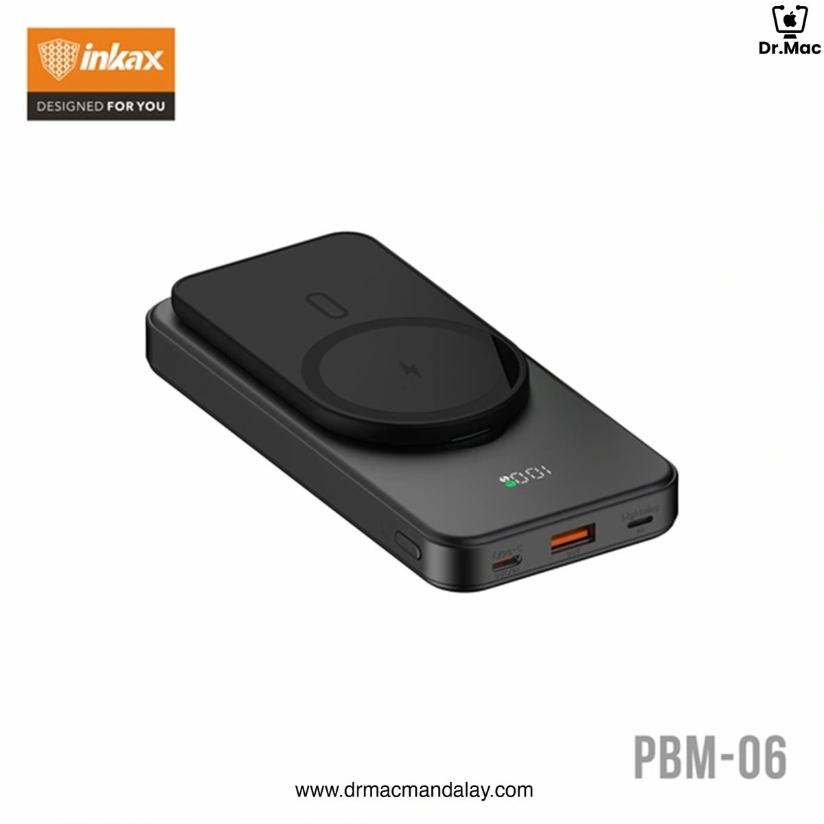 inkax magnetic wireless charging power bank