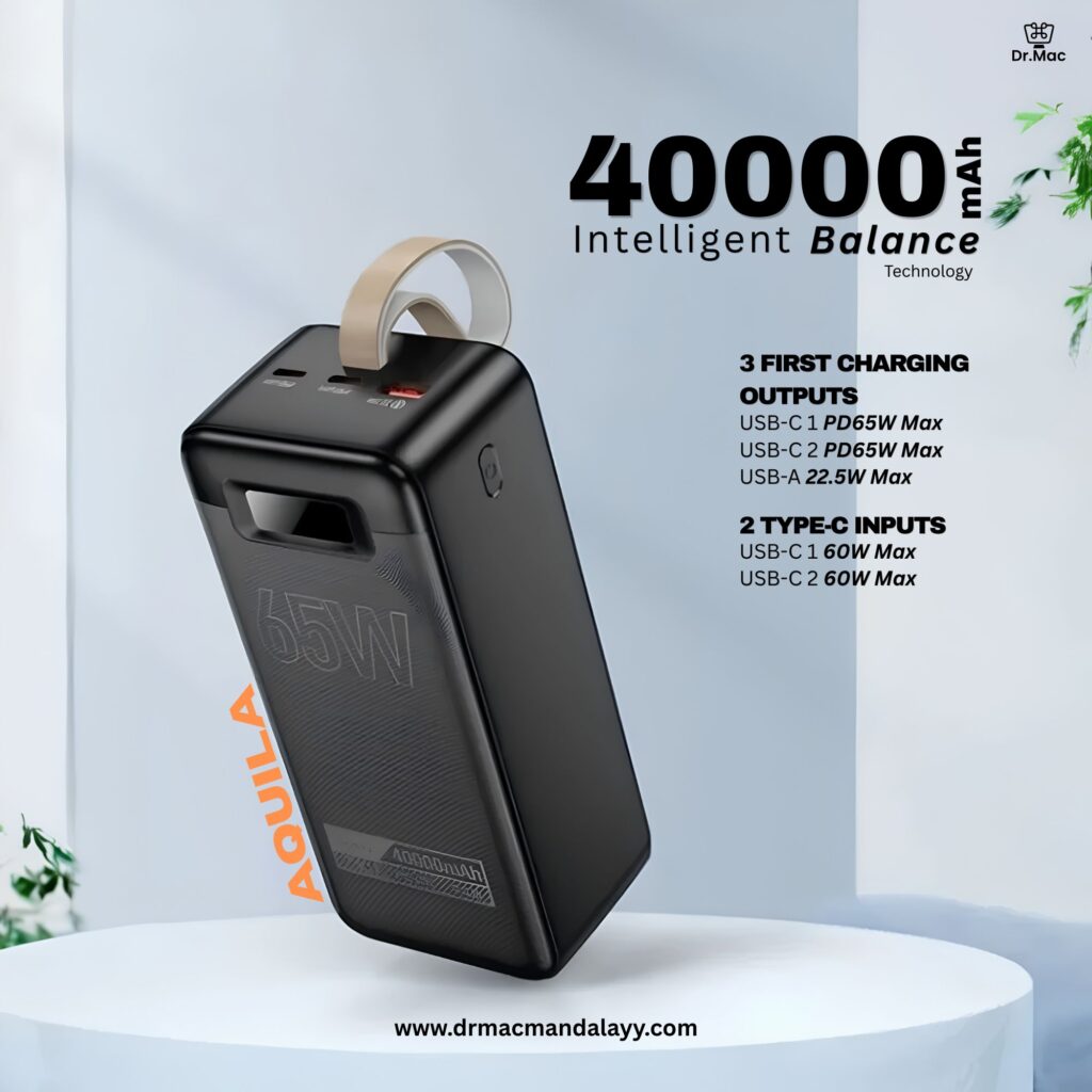 hoco db82 40000mah 65w power bank with digital display