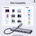 ugreen 5 in 1 usb c hub 4k hdmi usb hub 100w multiport adapter