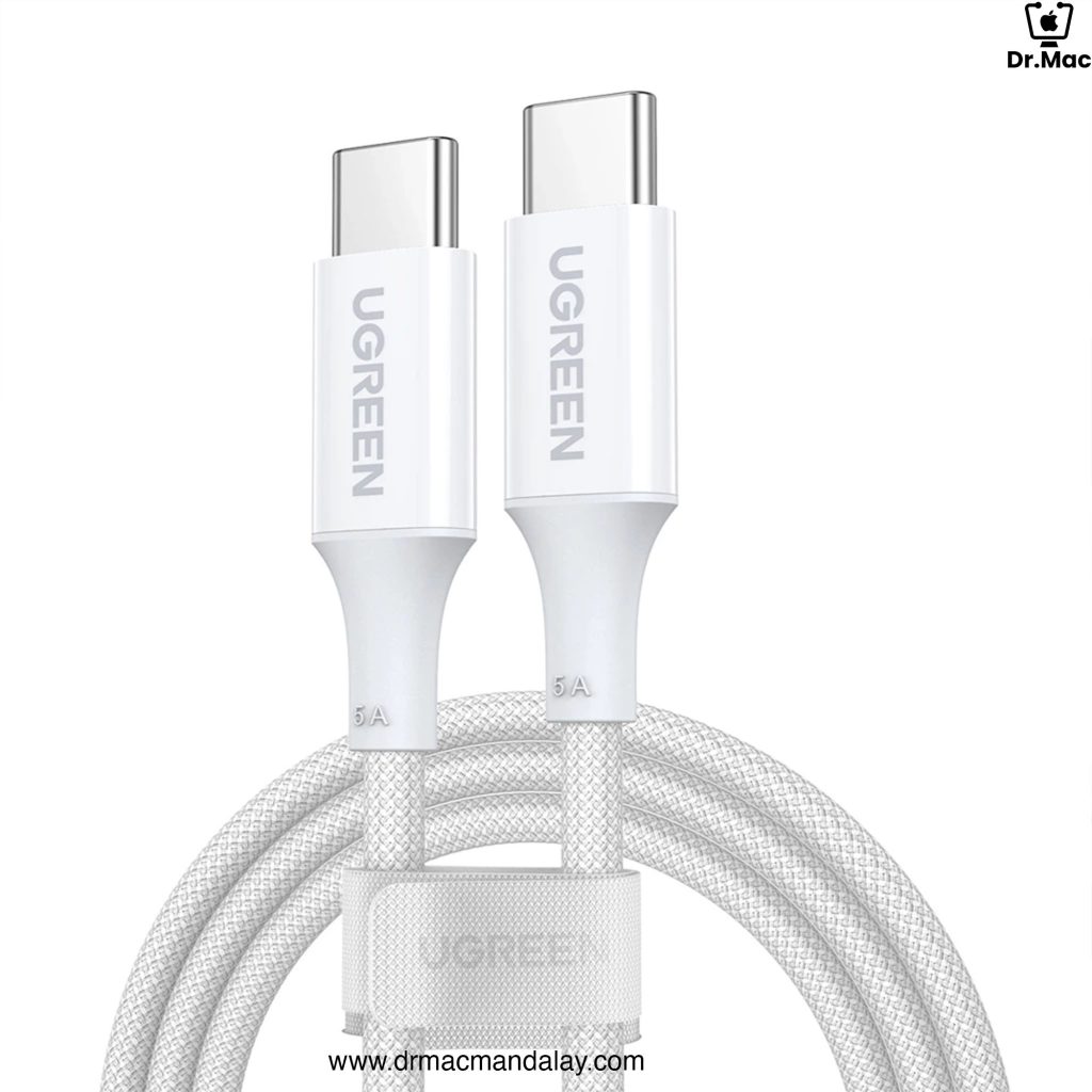 Ugreen 100W PD Fast Charging Nylon Braided USB-C to USB-C Cable