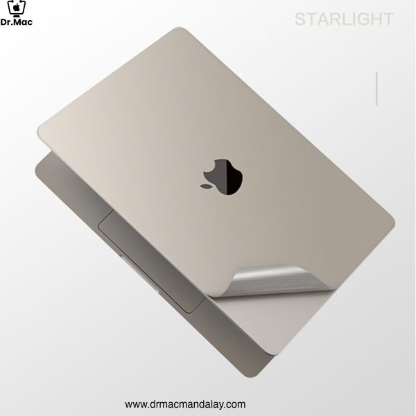 macbook air M2,M313.6" starlight body sticker