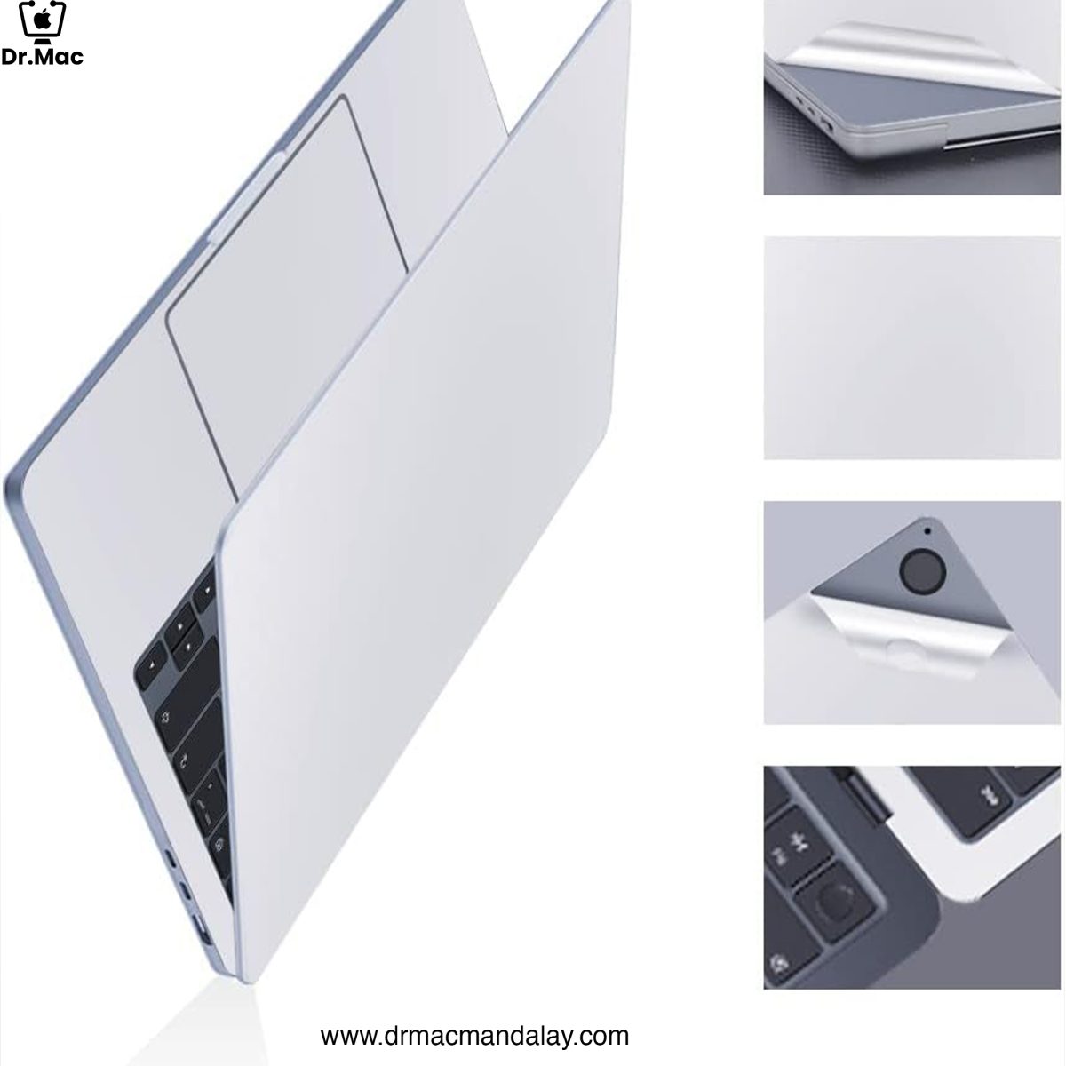 macbook air 15.3" silver body sticker