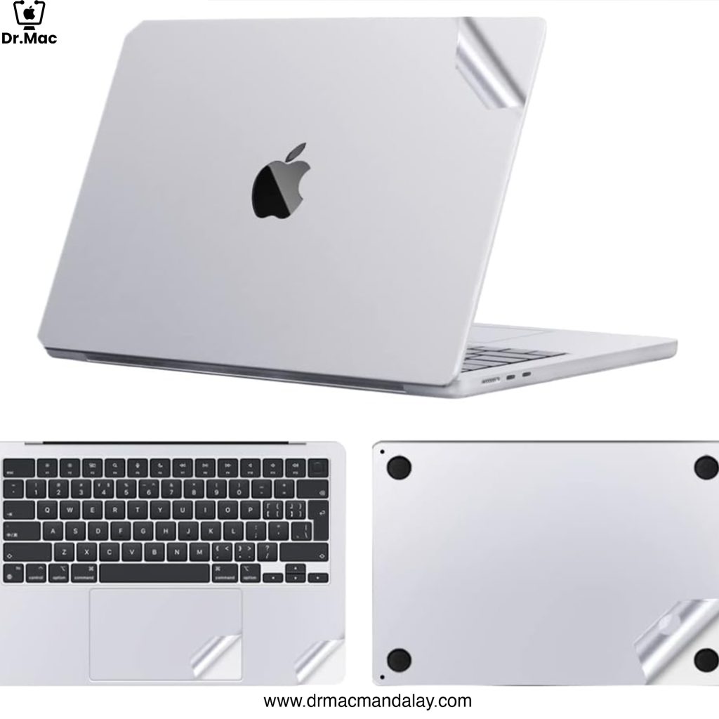 macbook air 15.3" silver body sticker