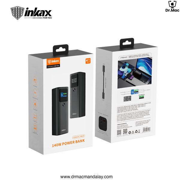 inkax pbq 24 27000mah pd3.1 140w power bank