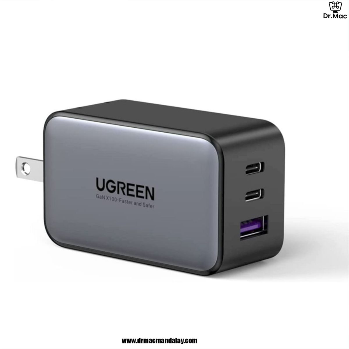 UGREEN Nexode 65W USB-C GaN Wall Charger 3 Ports