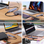 8 in 1 usb c hub 4k hdmi usb hub adapter