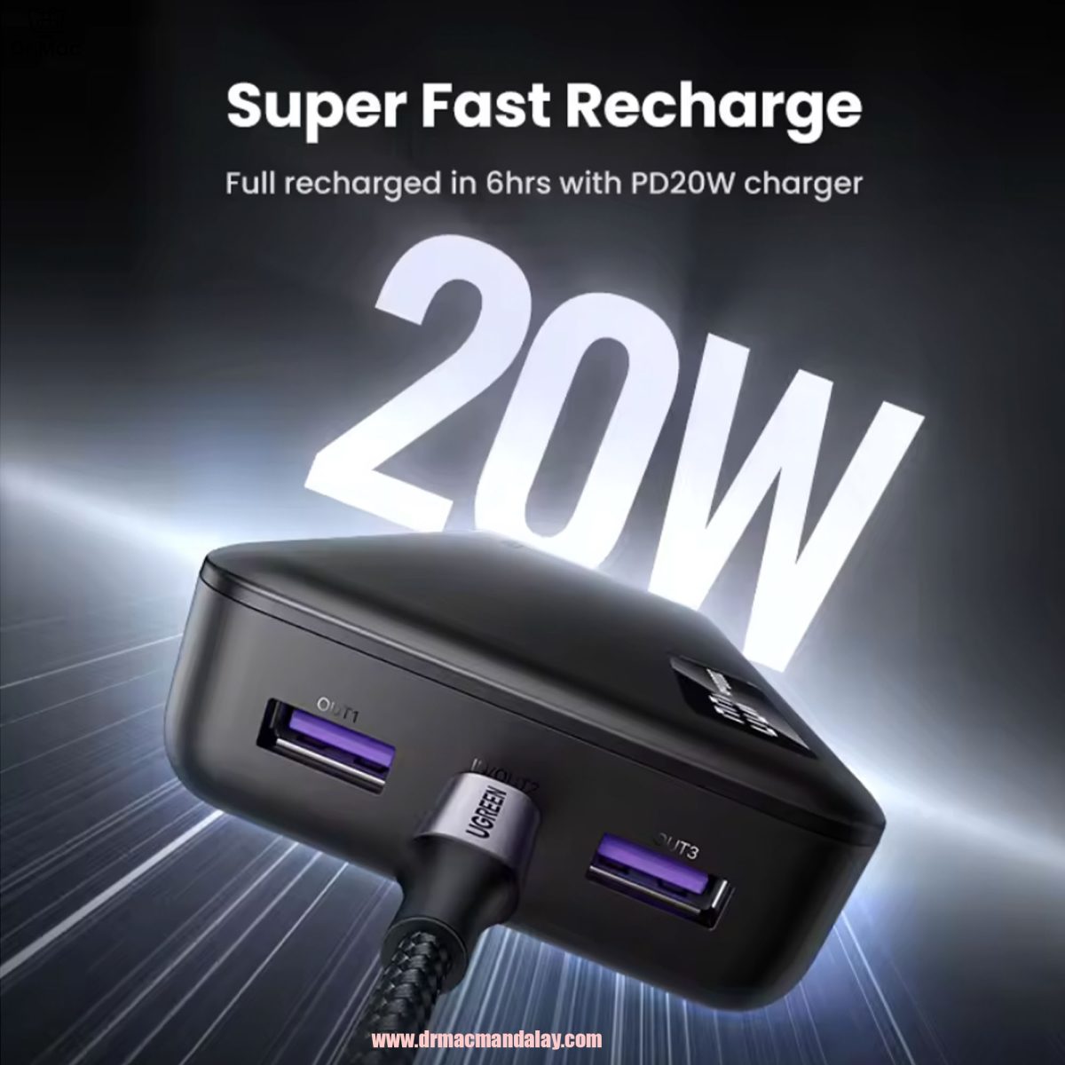 ugreen 20000mah two way fast charging power bank