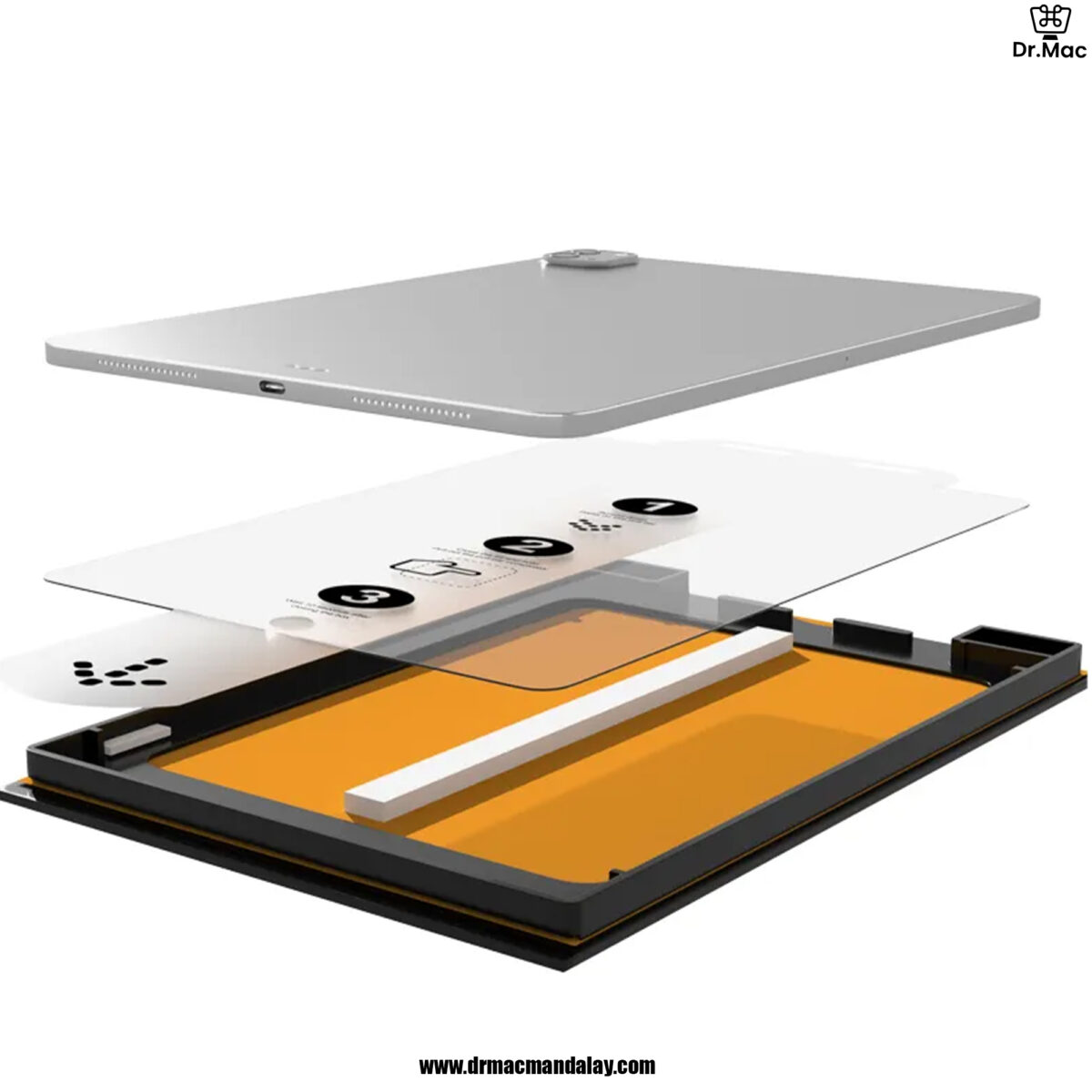 Tempered Glass Screen Protector for iPad Pro 11” M4 With Magic Box Installation Tools