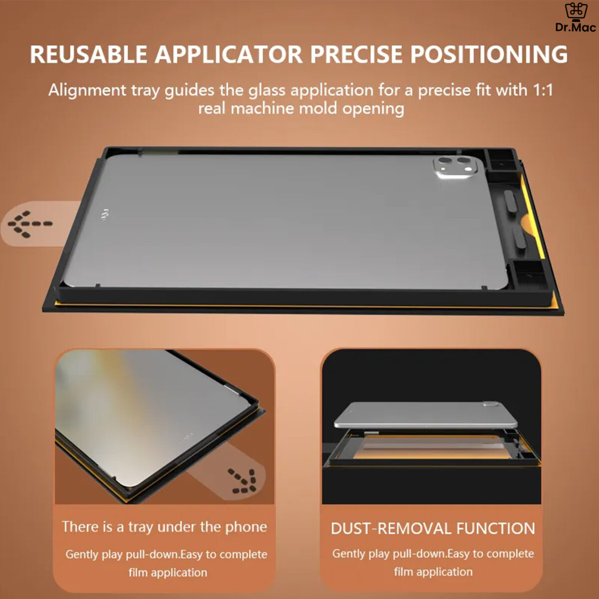 Tempered Glass Screen Protector for iPad Pro 11” M4 With Magic Box Installation Tools
