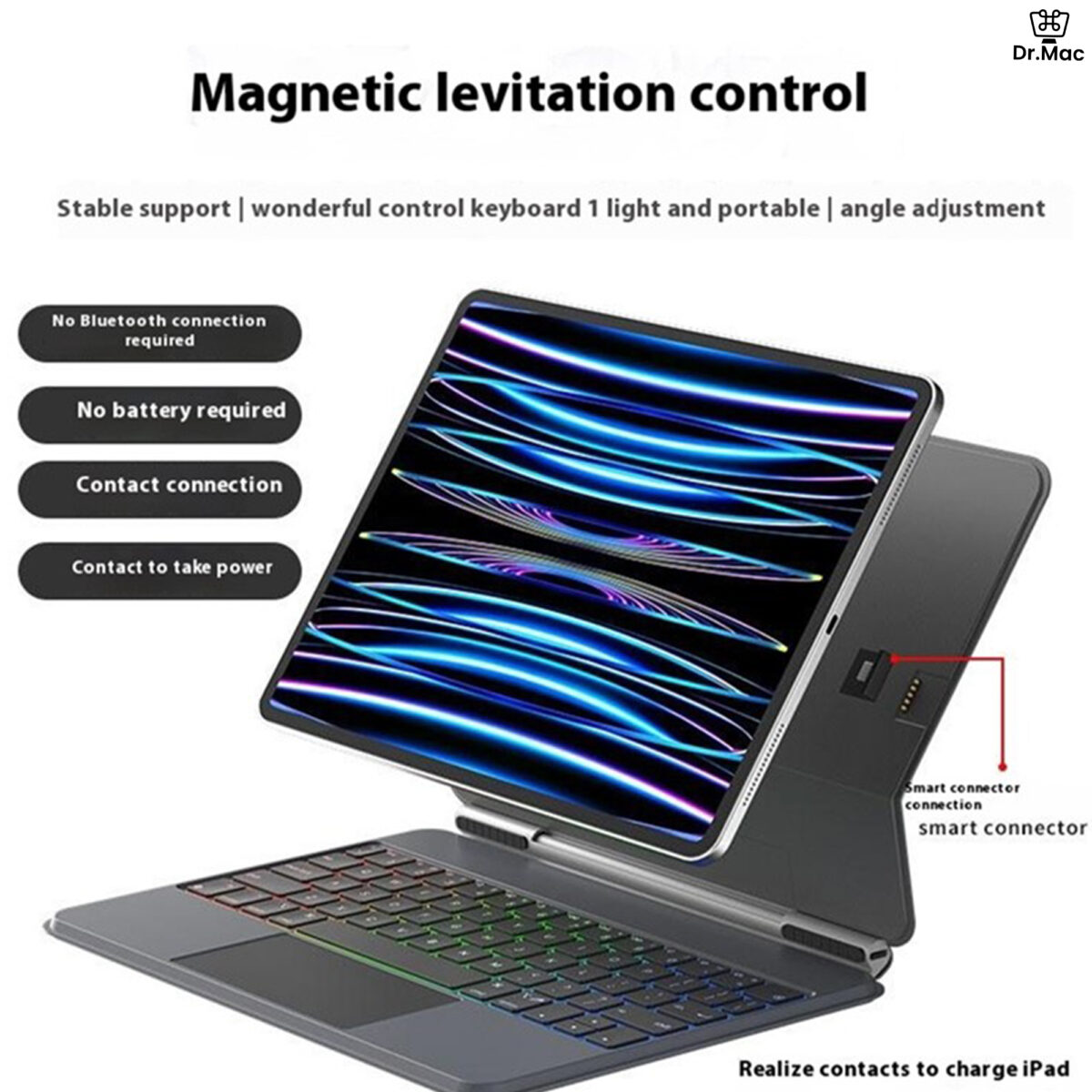 wireless magnetic keyboard for ipad