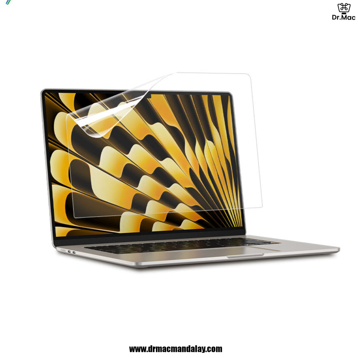 macbook air 13.6" m2,m3,m4 screen protector (transparent)