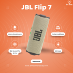 JBL Flip 7  (Sand Color) (Portable waterproof and drop-proof speaker with bold JBL Pro Sound)