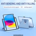 360 rotating stand smart cover for ipad 10th,11th gen