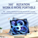 360 rotating stand smart cover for ipad 10th,11th gen