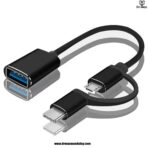 two in one otg line type c + micro
