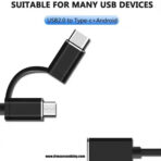 two in one otg line type c + micro