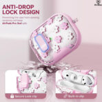 v.jun switch secure lock airpods pro 3rd generation leather case