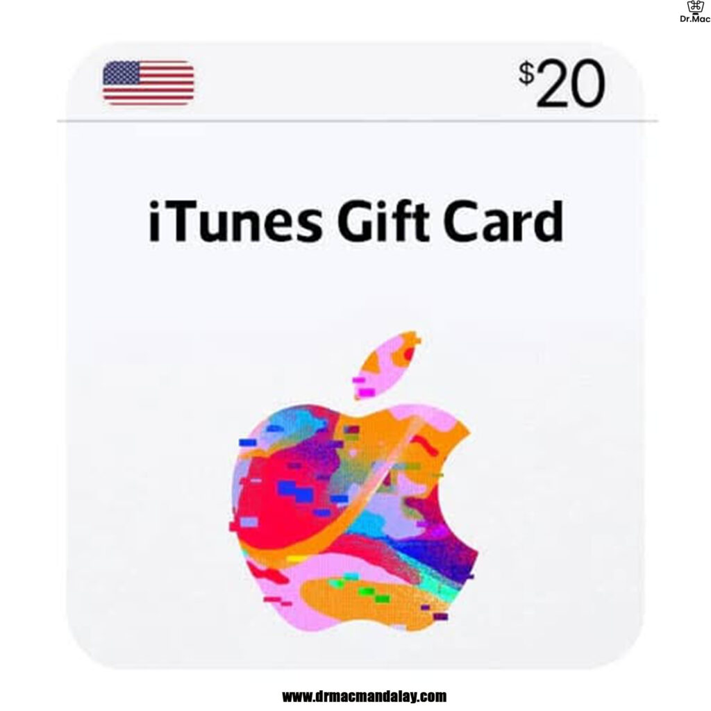 us itune gift card 20$